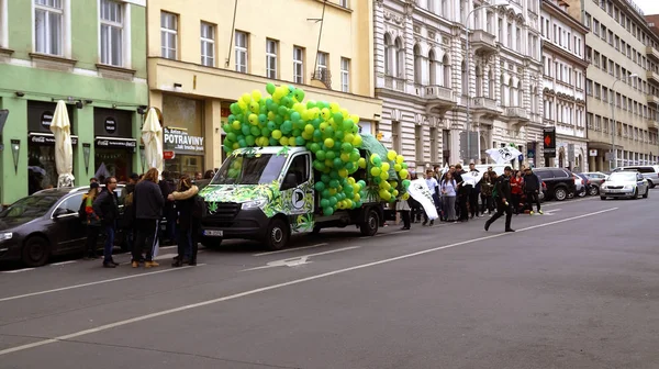 Manifestação Pela Legalização Maconha Marcha Milhões Para Maconha Praga 2019 — Fotografia de Stock