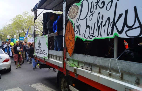 Manifestação Pela Legalização Maconha Marcha Milhões Para Maconha Praga 2019 — Fotografia de Stock