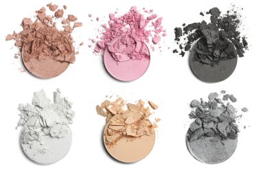 Ezilmiş göz farı makyaj için. İzole