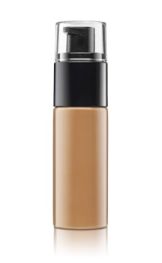 Beyaz bir arka plan üzerinde izole boş kozmetik ürün.