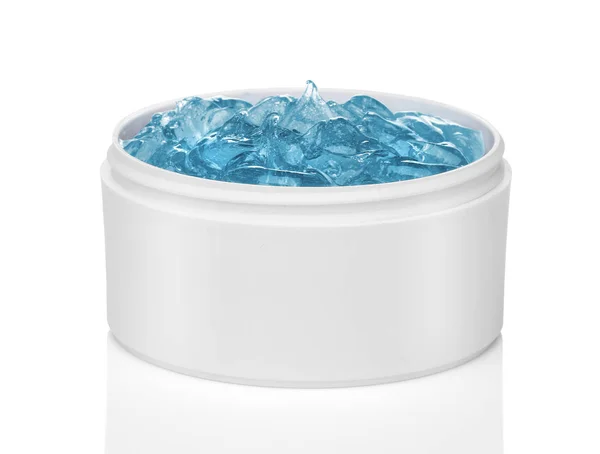 Blue Cosmetic Gel Isolated — Stock Photo, Image