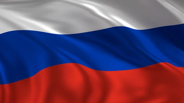 Bandeira Rússia Acenando Renderização — Fotografia de Stock