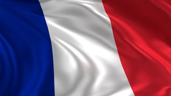 France Flag Waving Air Rendering — Stock Photo, Image