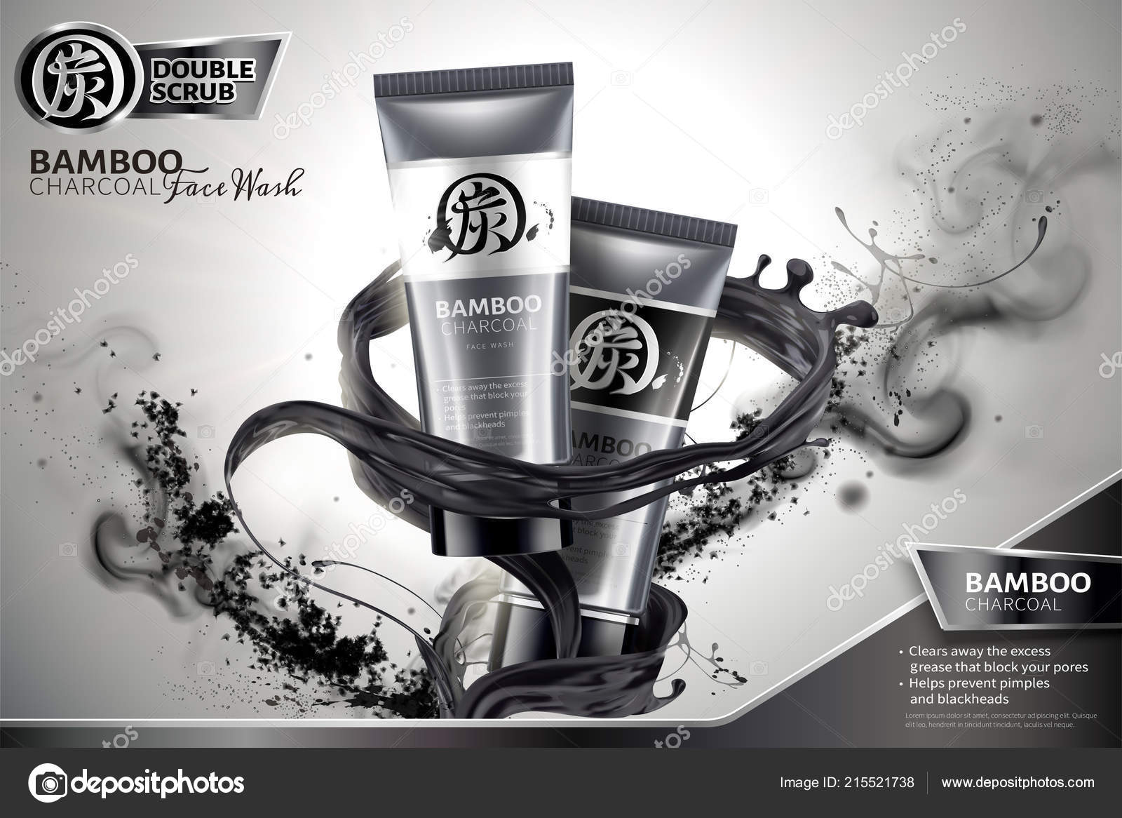 black carbon face wash