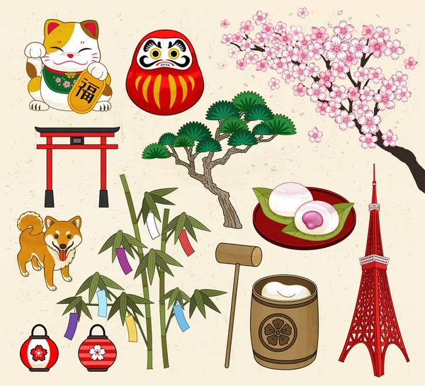 Símbolo de cultura japonesa — Vector de stock