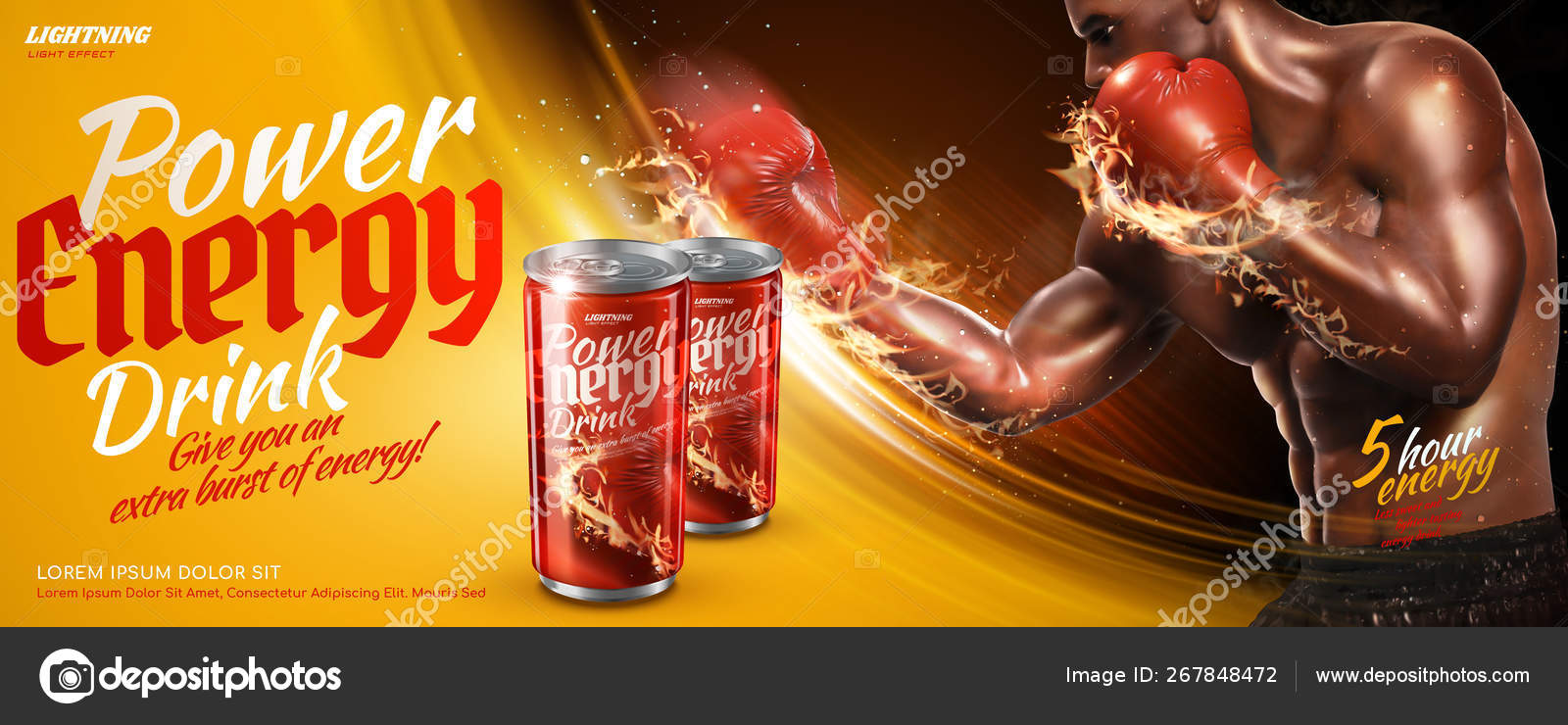 Power energy drink ads Stock Vector Image by ©kchungtw 267848472