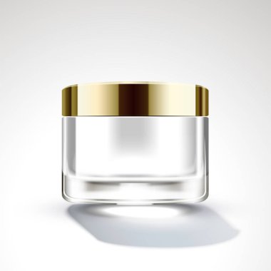 Altın kapak krem kavanoz paketi