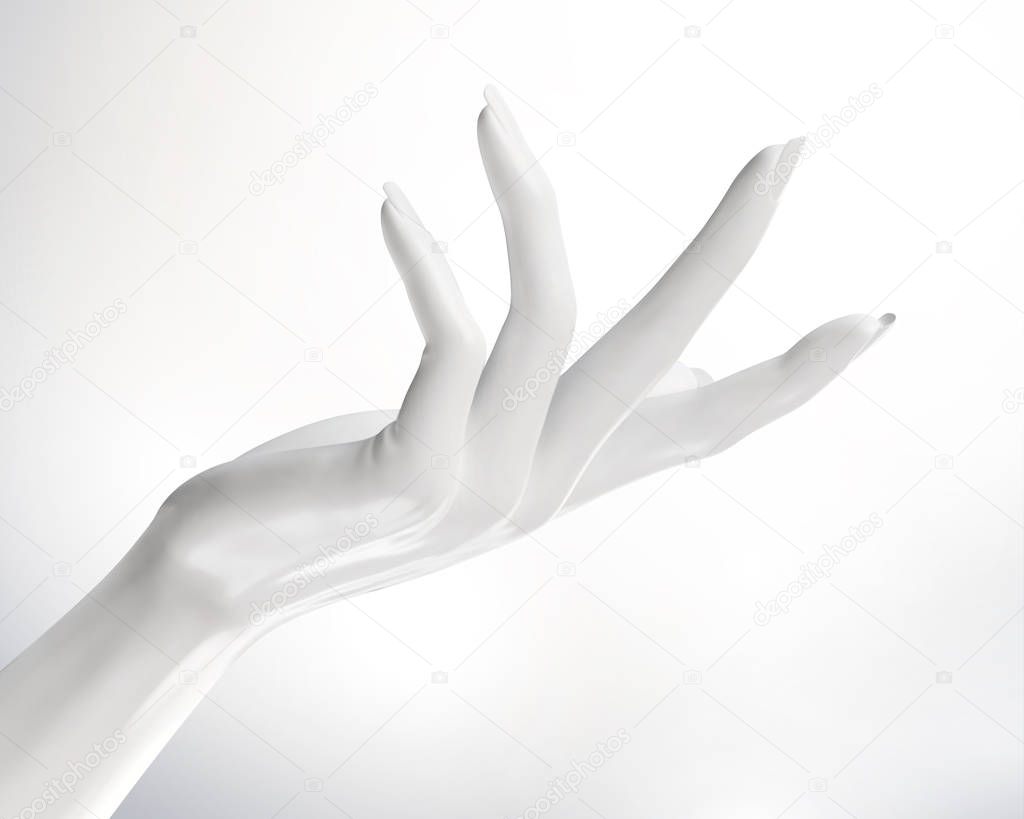 Cosmetic elegant hands gesture