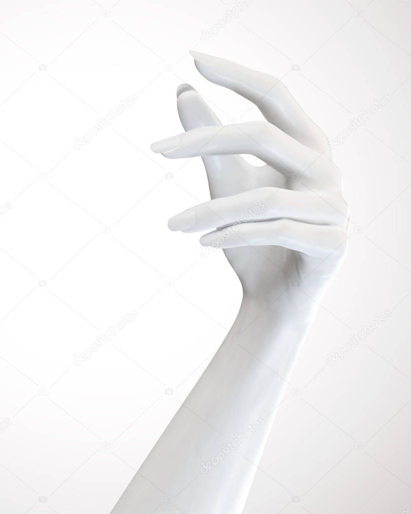 Cosmetic elegant hands gesture
