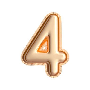 Altın renkli balon sayısı 4