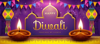 Happy Diwali festival clipart