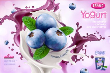 Böğürtlenli yoğurt reklamları