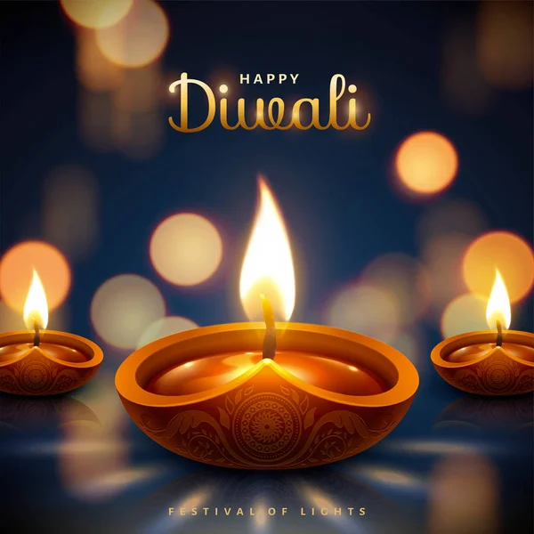 Ευτυχισμένο diwali Φεστιβάλ — Διανυσματικό Αρχείο