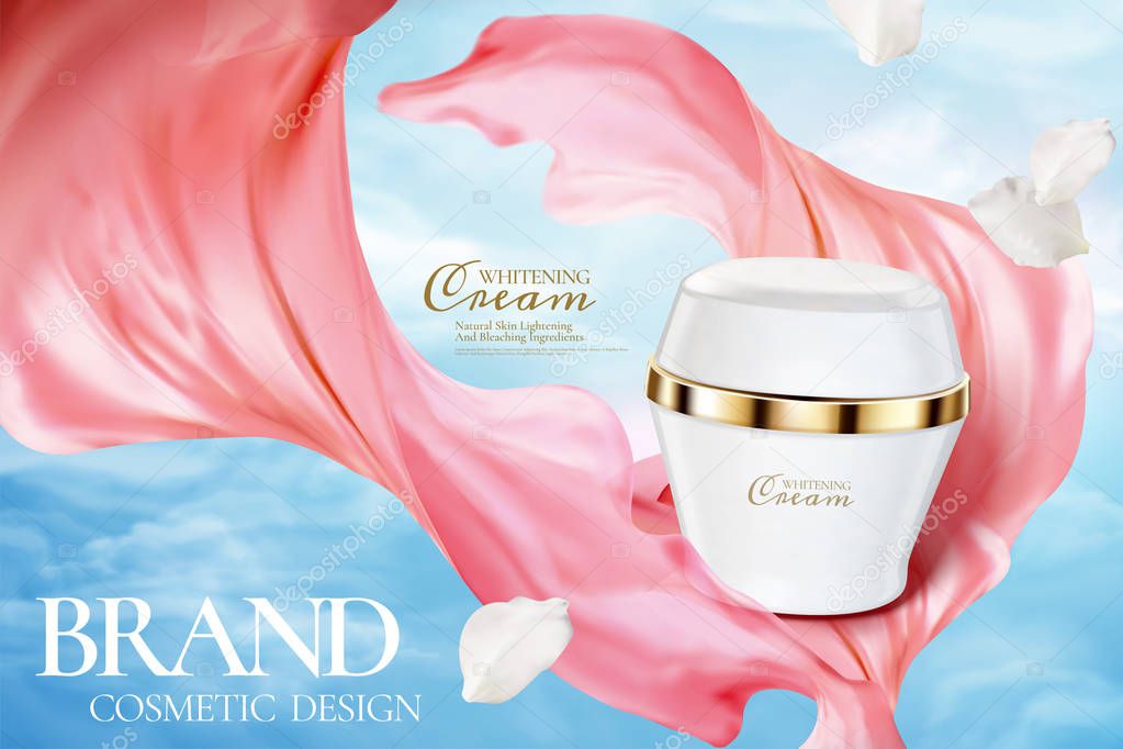 Cosmetic cream jar ads