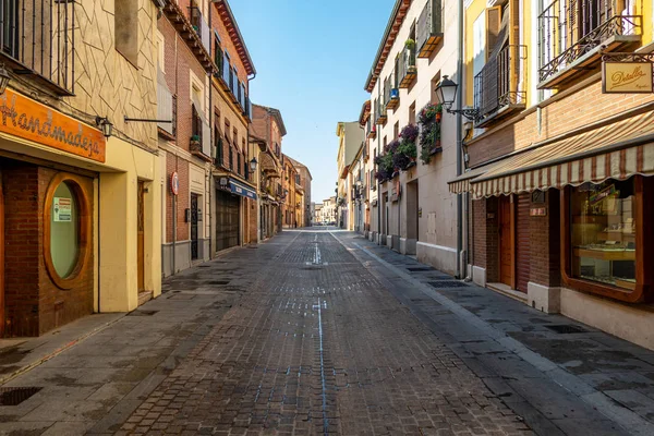Alcala Henares Espanha Julho 2019 Main City Street Early Sunday — Fotografia de Stock