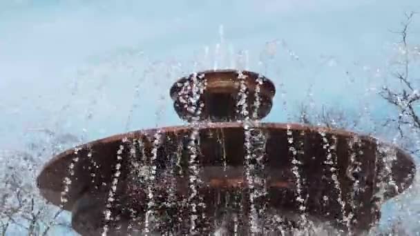 Beautiful Fountain Odessa — Stock Video