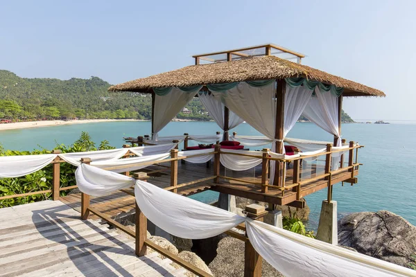 Massage Gazebo Overlooking Sea Spa Massage Room Beach Island Koh — Stock Photo, Image