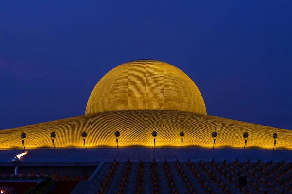 Million Golden Buddha Figurine Wat Phra Dhammakaya Buddhist Temple Bangkok — Stock Photo, Image