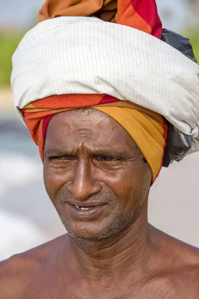 Koggala Sri Lanka November 2014 Unidentified Portrait Fisherman South Sri — Stock Photo, Image