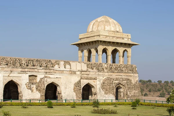 Baz Bahadur Paleis Sunrise Mandu Madhya Pradesh India Oude Indiase — Stockfoto