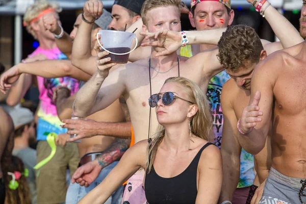 Koh Phangan Thaïlande Février 2018 Les Filles Les Gars Participent — Photo