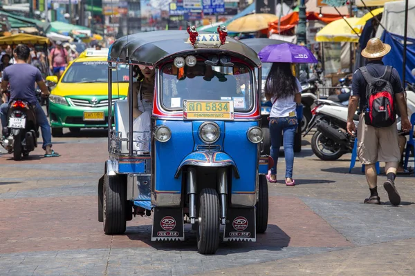 Bangkok Tajlandia Marca 2018 Auto Riksza Lub Tuk Tuk Ulicy — Zdjęcie stockowe