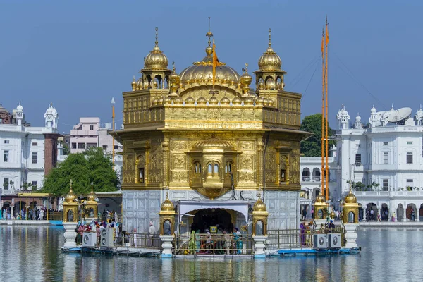Amritsar India September 2014 Unidentified Sikhs Indian People Visiting Golden — Stock Photo, Image