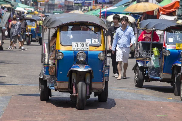 Bangkok Thailand Martie 2018 Rickshaw Auto Sau Tuk Tuk Strada — Fotografie, imagine de stoc