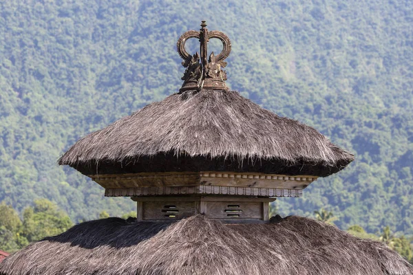 Techos Balineses Tradicionales Templo Hindú Isla Bali Indonesia Viajes Arquitectura — Foto de Stock