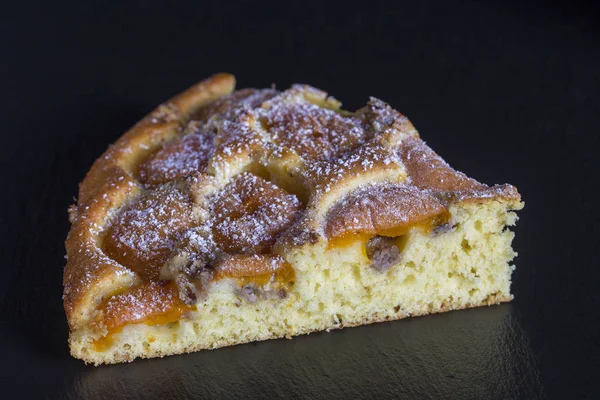 Sobremesa Torta Damasco Orgânica Caseira Pronta Para Comer Torta Damasco — Fotografia de Stock