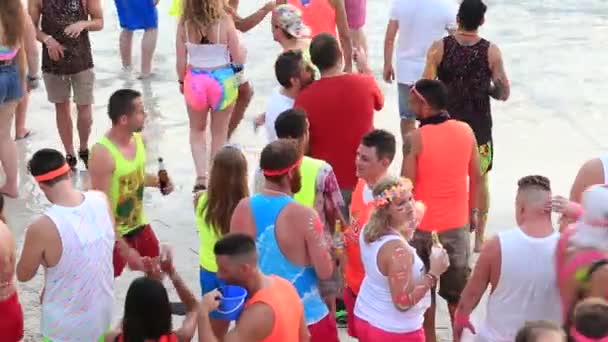 Koh Phangan Thaïlande Février 2018 Les Filles Les Gars Participent — Video