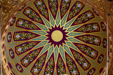 Tavan ve Sharm El Sheikh, South Sinai, Mısır'daki cami kubbe süslemeleri görünümünü. Al sahabe Camii eski şehir Pazar ın Sharm El Sheikh, Mısır
