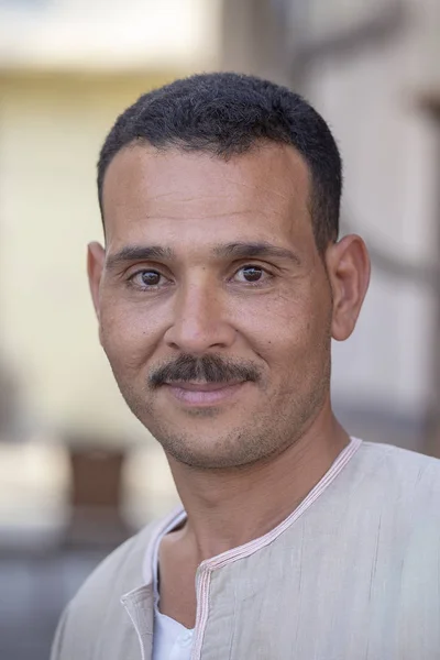 Sharm Sheikh Egypt May 2018 Portrait Happy Egyptian Man Old — Stock Photo, Image