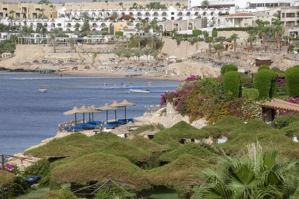 Sharm Sheikh Ägypten Mai 2018 Wunderschönes Hotel Palmen Strand Und — Stockfoto