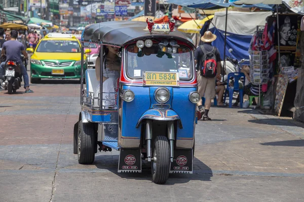 Bangkok Tailândia Março 2018 Auto Rickshaw Tuk Tuk Rua Bangkok — Fotografia de Stock