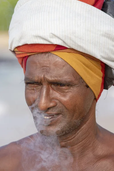 Koggala 斯里兰卡 2014年11月9日 在斯里兰卡南部的不明肖像渔民 — 图库照片