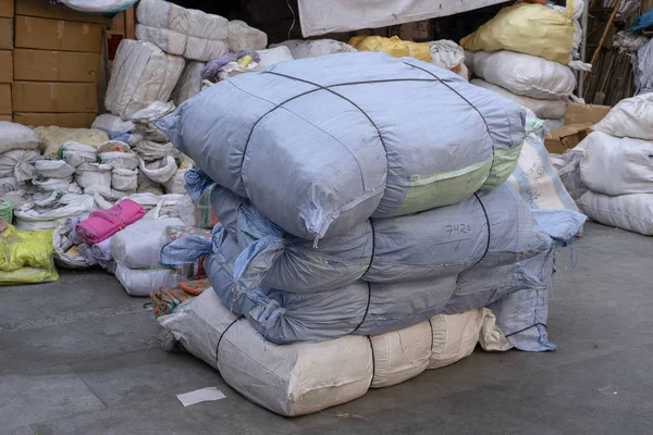 Large Bags Goods Wholesale Warehouse City Jaipur Rajasthan India — Stock Photo, Image