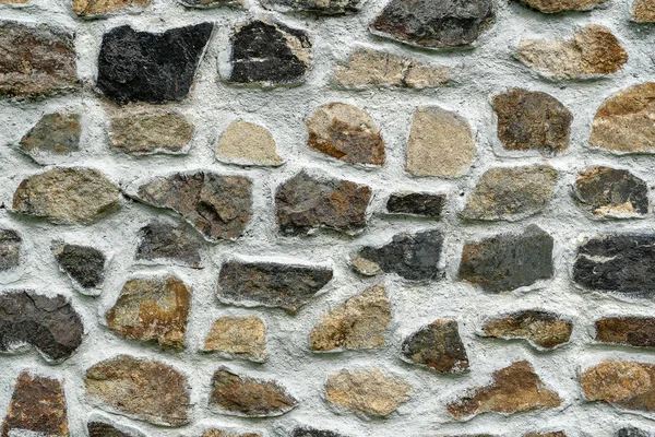 Hintergrund Textur Der Steinmauer Nahaufnahme Fassade Aus Naturstein Textur Der — Stockfoto