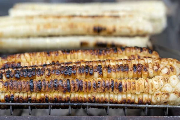 Biologische Gebakken Zoete Maïs Koop Een Straat Tbilisi Georgië Close — Stockfoto