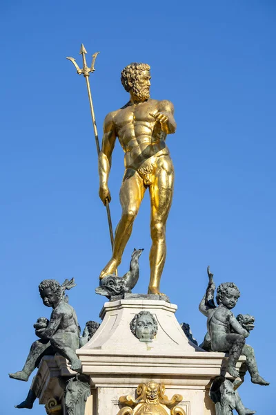 The statue of Neptune in front of Batumi Drama Theater, Georgia — Stock Photo, Image