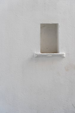 Beyaz duvar arkaplanı Udaipur, Rajasthan, Hindistan 'da. Kapat, boşluğu kopyala