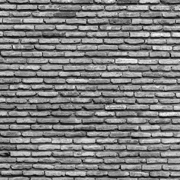 Fondo viejo ladrillo vintage textura de la pared, primer plano. Blanco y negro —  Fotos de Stock