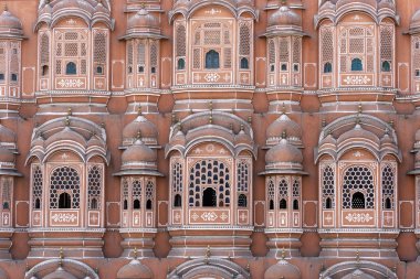 Hawa Mahal, eski şehirde rüzgarlar Pembe Saray Jaipur, Rajasthan, Hindistan