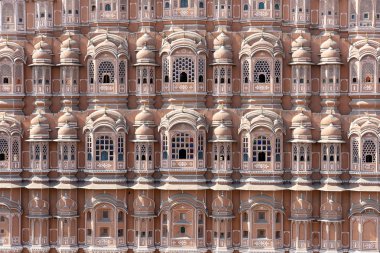 Hawa Mahal, eski şehirde rüzgarlar Pembe Saray Jaipur, Rajasthan, Hindistan