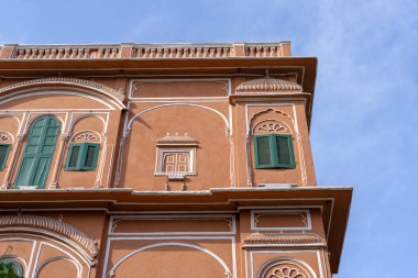 Hawa Mahal, eski şehirde rüzgarlar Pembe Saray Jaipur, Rajasthan, Hindistan