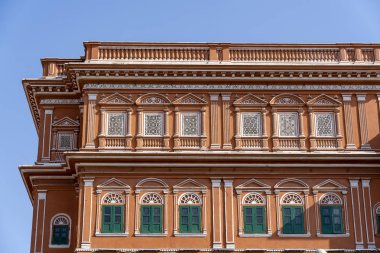 Hawa Mahal, eski şehirde rüzgarlar Pembe Saray Jaipur, Rajasthan, Hindistan