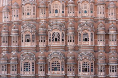 Hawa Mahal, eski şehirde rüzgarlar Pembe Saray Jaipur, Rajasthan, Hindistan
