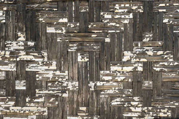 Textur bakgrund trä vävning mesh, närbild — Stockfoto