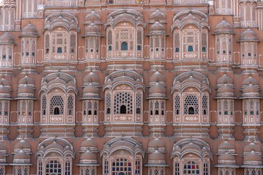 Hawa Mahal, eski şehirde rüzgarlar Pembe Saray Jaipur, Rajasthan, Hindistan
