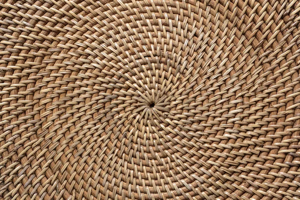 Abstract decorative wooden textured basket weaving. Basket texture background, closeup — Stock Photo, Image